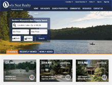 Tablet Screenshot of owlsnestrealty.com